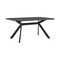 Armen Living Margot Dark Gray Rectangular Dining Table with Black Finish LCMNDICH - alternate 3